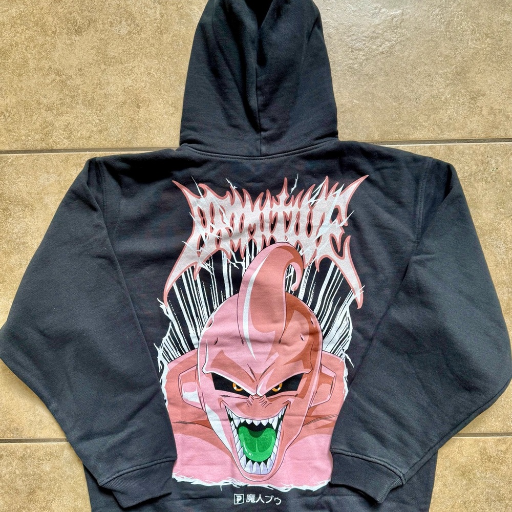 Dragon BallZ Kid Buu Primitive Skatewear Hoodie Black Men's Medium FAST SHIPPING